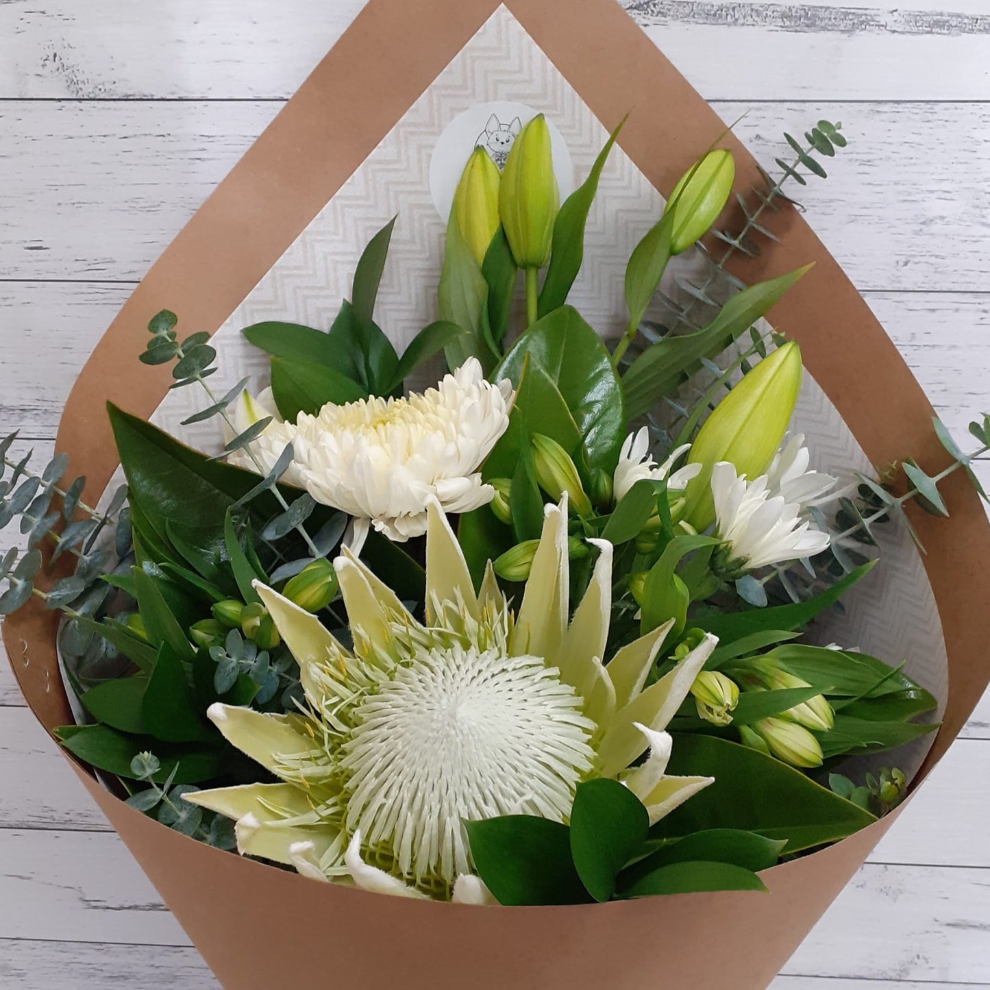 Evergreen Bouquet - sympathy flowers Woodlea Floral Studio Nelson