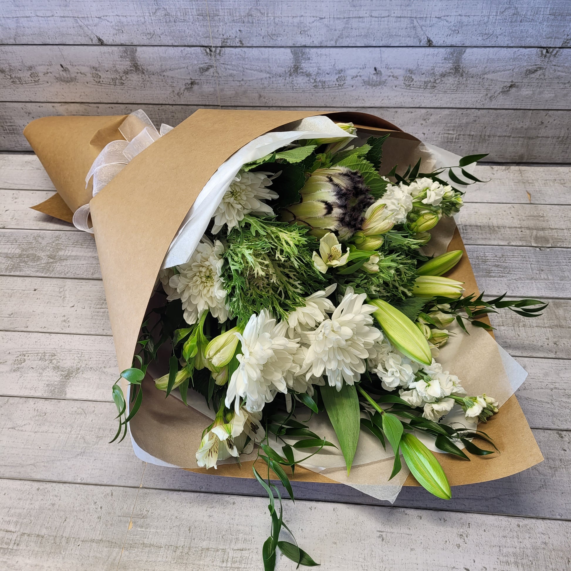 Petite Wrapped Floral Bouquet – The Fernseed